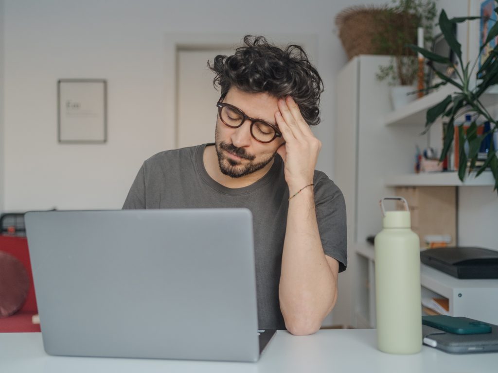 brain feels drained before starting work