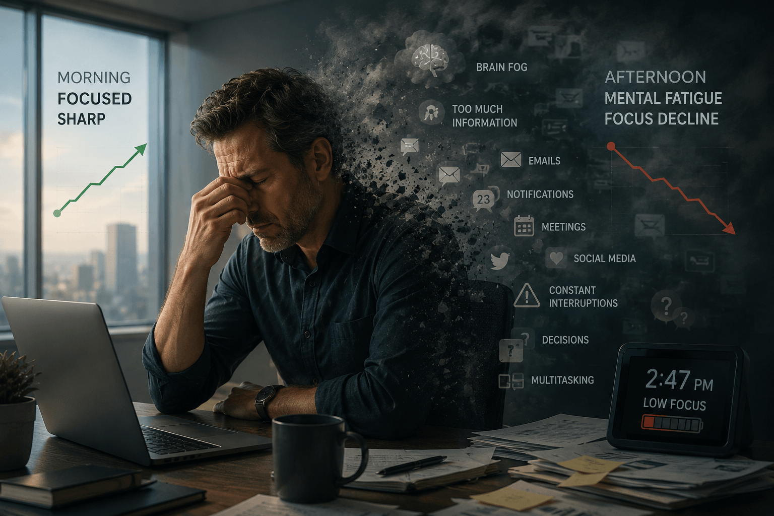 Why Your Focus Crashes Halfway Through the Day why your focus crashes halfway through the day