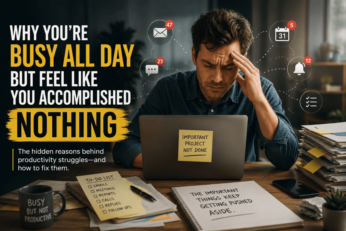 busy all day but not productive