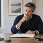 Why You Remember the Big Picture but Forget the Details Adult reviewing notes while trying to remember a specific detail from a conversation