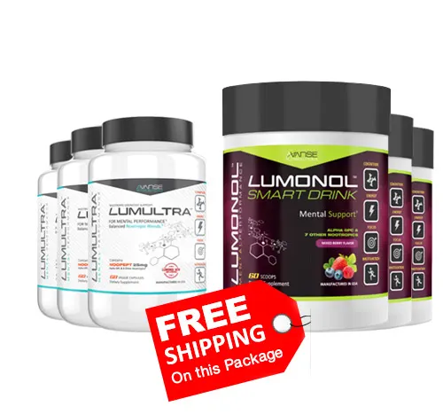 3 Bottle Lumultra + 3 Bottle Smart Drink (Mixed Berry Flavor)