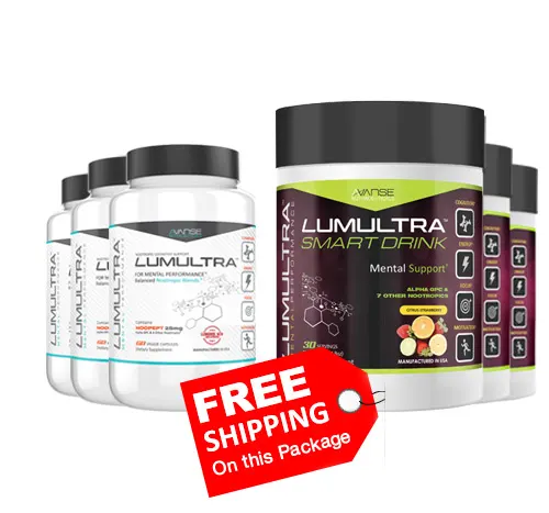 3 Bottle Lumultra + 3 Bottle Smart Drink (Citrus Strawberry Flavor)